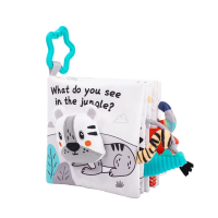 Soft Sensory Book – Voelen & Ontdekken – Baby Boekje Jungle | Educatief Speelgoed