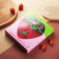 MiniMeal – Veilig & Antislip – Siliconen Peuterbord Set met Bestek ?Aardbeien (set van 5) | Educatief Speelgoed