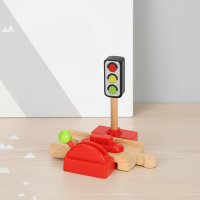 Woods – Stijlvol & Educatief – Houten Openbaar Vervoer Speelset Hefbarrière | Educatief Speelgoed