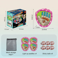 FlexiCatch – Zacht & Speels – Sticky Sportballen Rugby / Roze / 6 | Educatief Speelgoed