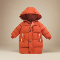 CuddleCoat – Knus & Beschermend – Katoenen Winterjas Koffie / 140 (7 jaar / 66 cm / 92 cm) | Educatief Speelgoed