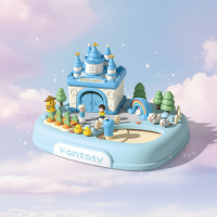 Magnetic Princess Castle – Creatief & Magisch – Magnetisch Poppenhuis Speelset Droomkasteel   Blauw | Educatief Speelgoed