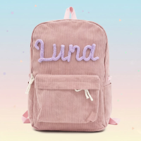 Kids Backpack – Gepersonaliseerde Rugzak voor Kinderen Roze Paars | Educatief Speelgoed