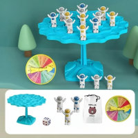 HappyBalance – Leuk & Slim gezelschapspel – Balansspel Astronaut Blauw | Educatief Speelgoed