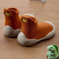 BareFoot – Natuurlijk Lopen – Babyschoenen Met Flexibele Zool Oranje / 24–25 (1.5 2 Jaar) | Educatief Speelgoed