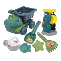 Beach Dino Set™ – Bouw je Kasteel – Dinotruck Strand Strand Dinotruck (incl. Waterrad) | Educatief Speelgoed