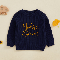 WarmWeave – Comfortabel & Speels – 'Notre Dame' Trui Blauw / 110 (2–3 Jaar) | Educatief Speelgoed