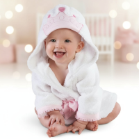 CozyNest – Zacht & Absorberend – Badjas met Dierendesign Kleine prinses / 70 (0–18 maanden) | Educatief Speelgoed
