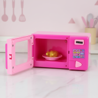 Pretend Play Kitchen Set – Creatief & Rollenspel – Keuken Speelgoed Magnetron / Roze | Educatief Speelgoed