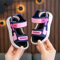 Summer Soft Sole – Comfort & Antislip – Kinder Sandalen Roze blauw / 35 (8–9 jaar 20.5 Cm) | Educatief Speelgoed