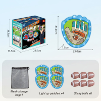 FlexiCatch – Zacht & Speels – Sticky Sportballen Rugby / Blauw / 6 | Educatief Speelgoed