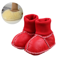 Mini Fashion™   Warm & Knus   Baby sloffen Rood / 15 (0 6 maanden) | Educatief Speelgoed