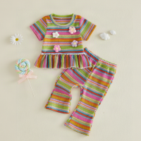 RainbowBloom – Kleurrijk & Schattig – Kinder Outfit 'Flower Power' 120 (3–4 jaar) | Educatief Speelgoed