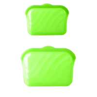 MealSaver – Praktisch & Herbruikbaar – Siliconen Bewaarzak voor Voedsel Groen / Klein + Groot | Educatief Speelgoed
