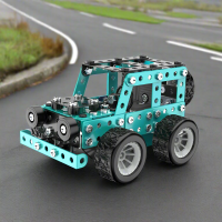 MetalBuild – Stoer & Educatief – Constructie Voertuig Set Offroad model 190 stuks | Educatief Speelgoed