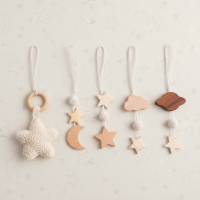 Wooden Baby Rattle Toy – Sensorisch & Veilig – Baby Gym Ster | Educatief Speelgoed