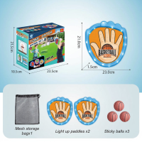 FlexiCatch – Zacht & Speels – Sticky Sportballen Basketbal / Blauw / 3 | Educatief Speelgoed