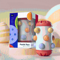Sensory Baby Roll™   Kruip & Grijp   Sensorisch Speelgoed Rood (groot) | Educatief Speelgoed