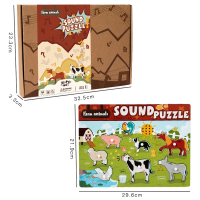 Sound Matching Game™ – Hoor & Ontdek – Educatieve Puzzel Boerderijdieren | Educatief Speelgoed