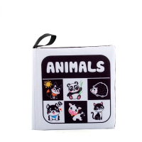 Rattle Book™   Geluid & Beweging   Stoffen Boekje Dieren | Educatief Speelgoed