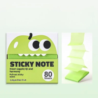 MemoBuddy – Kleurrijk & Functioneel – Transparante Plakbriefjes Appelgroen | Educatief Speelgoed