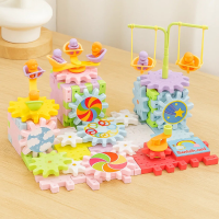 GearTrack – Elektrisch & Educatief – Bouwblokken Speelset 83 stuks | Educatief Speelgoed