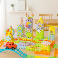 GearTrack – Elektrisch & Educatief – Bouwblokken Speelset 203 stuks | Educatief Speelgoed