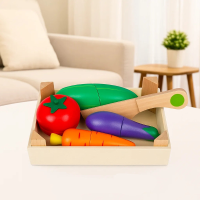 MiniChef – Leuk & Creatief – Houten Magnetische Keuken Speelset Paprika & Peper Mix | Educatief Speelgoed