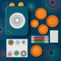 SpiroArt – Creatief & Educatief – Spirograaf Designer Blauw | Educatief Speelgoed
