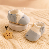 TinyTrend – Modieus & Licht – Pasgeboren Schoentjes Blauw / S (10 cm / 0–6 maanden) | Educatief Speelgoed