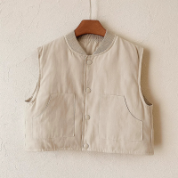 FleeceWear – Comfortabel & Modern – Bodywarmer Beige / 140 (7 jaar) | Educatief Speelgoed