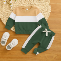 KidoFlex – Casual & Comfortabel – Sweatshirt met Joggingbroek Khaki / 70 (0–6 maanden) | Educatief Speelgoed