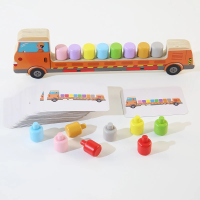 Sensory Color Sticks™ – Kleuren & Dieren – Kleuren Sorteer Spel Bus | Educatief Speelgoed