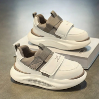 KidStride – Trendy & Functioneel – Klittenband Sneakers Khaki / 21 (1–1.5 Jaar) | Educatief Speelgoed