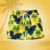 Beach Shorts – Lichtgewicht & speels – Tropisch Kinder Zwembroek Ananas Paradijs / 140 (7–8 jaar) | Educatief Speelgoed