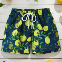 Beach Shorts – Lichtgewicht & speels – Tropisch Kinder Zwembroek Citroenboomgaard / 130 (6–7 jaar) | Educatief Speelgoed