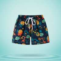 Beach Shorts – Lichtgewicht & speels – Tropisch Kinder Zwembroek Safari Avontuur / 100 (3–4 jaar) | Educatief Speelgoed