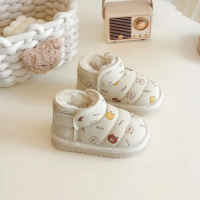 LittleSnow – Warm & Schattig – Kinder Boots met Zachte Binnenvoering Beige / 26 (6–7 jaar) | Educatief Speelgoed