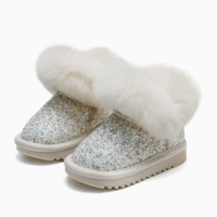 Mini Fashion™   Warm & Stijlvol   Glitter Kinder Winterschoenen Beige / 25 (4 5 jaar) | Educatief Speelgoed