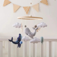 LittleNest – Natuurlijke Rust – Houten Babymobiel Oceaan | Educatief Speelgoed