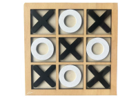 Woods™   Speels Strategieplezier   Houten Boter, Kaas & Eieren Zwart | Educatief Speelgoed
