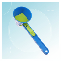 PourPerfect – Keuken & Maatwerk – Maatbeker Lepel en Trechter Blauw | Educatief Speelgoed