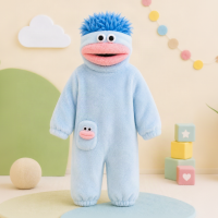 LittleMonster – Comfortabel & Schattig – Kinder Onesie met Grappig Monsterontwerp Blauw / 90 (2–5 jaar) | Educatief Speelgoed