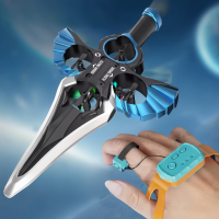 AirBlade – Speels & Interactief – RC Vliegend Speelgoed met Zwaarddesign Gebarenbediening / Blauw | Educatief Speelgoed