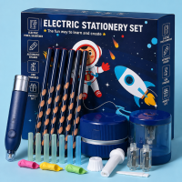 FunArt – Creatief & Educatief – Elektrische Potlood schrijfset Blauw | Educatief Speelgoed