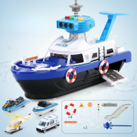PlayHarbor – Muzikaal & Interactief – Speelgoed Boot met Licht & Geluid Blauw | Educatief Speelgoed