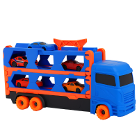 Mega Transporter   9 in 1 Raceplezier   Transformeerbare Speelgoedtruck Blauw | Educatief Speelgoed
