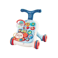 BabyWalker – Veilig & Interactief – 3 in 1 Baby Looptrainer & Speelcentrum Blauw | Educatief Speelgoed