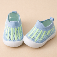 HappyFeet Comfy™   Stevige antislipzool   Kinder Sneakers Blauw gestreept / 21 (2.5 3 Jaar) | Educatief Speelgoed