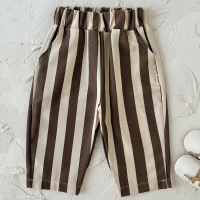 SoftStripe – Zacht & Comfortabel – Baby Broek met Gestreept Design Bruin / 110 (2–3 jaar) | Educatief Speelgoed